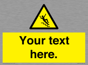 Custom Slippery Stairs Sign